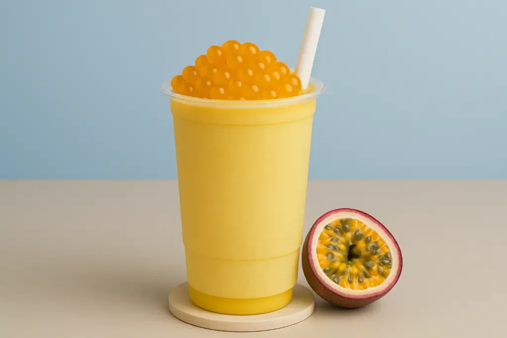 Passion Fruit poping Boba